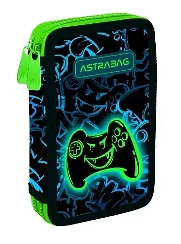Piórnik podwójny z wyposażeniem ASTRABAG GAMING, AC21