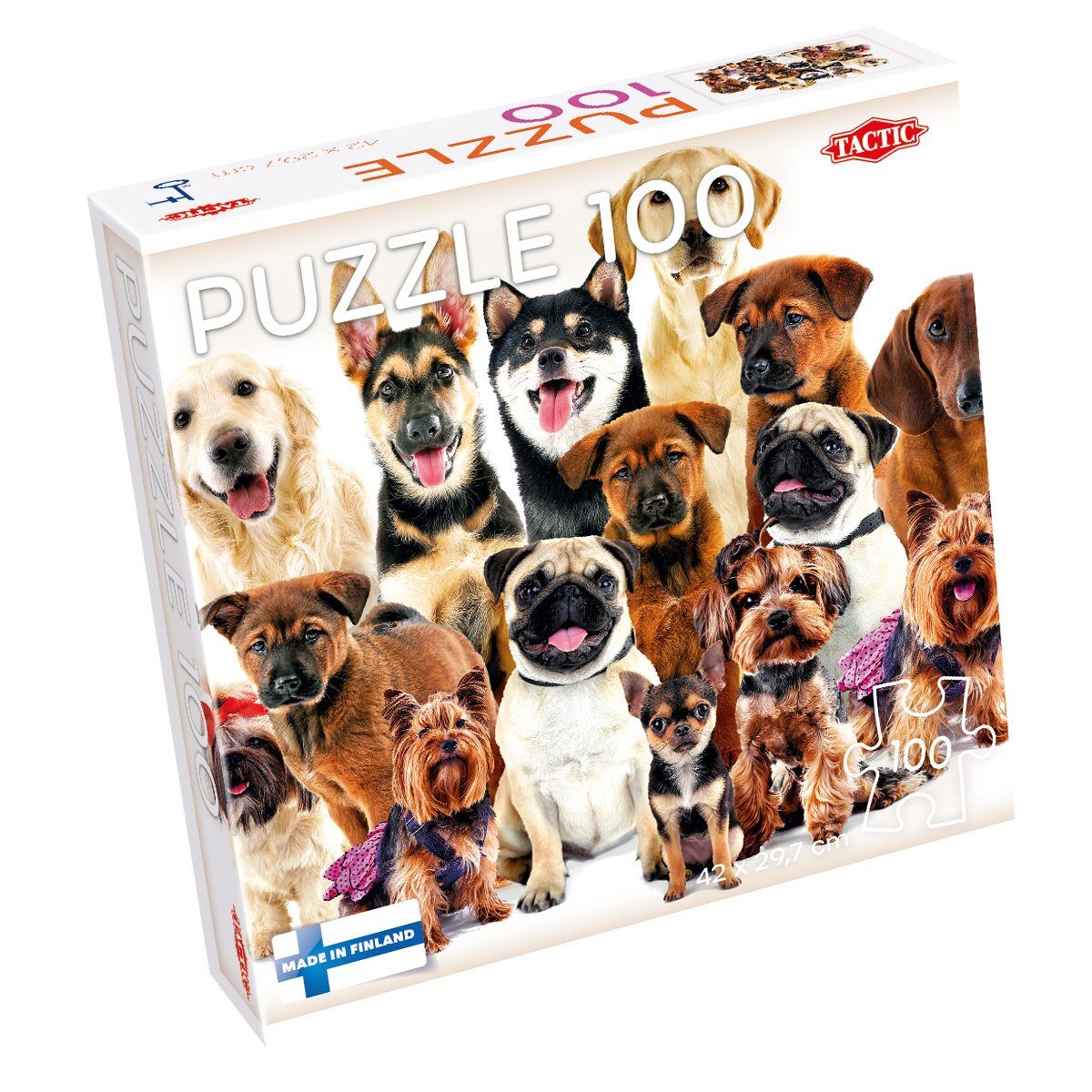 Puzzle 100 Group of Cute Dogs 59233