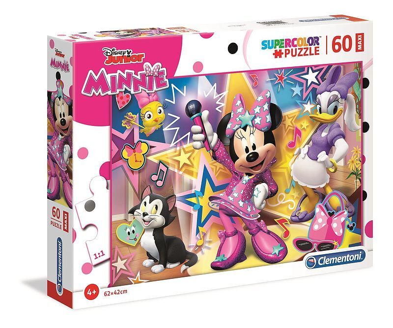 Puzzle 60 maxi super kolor minnie i pomocnicy 26443