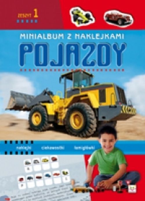 Minialbum z naklejkami. Pojazdy cz.1