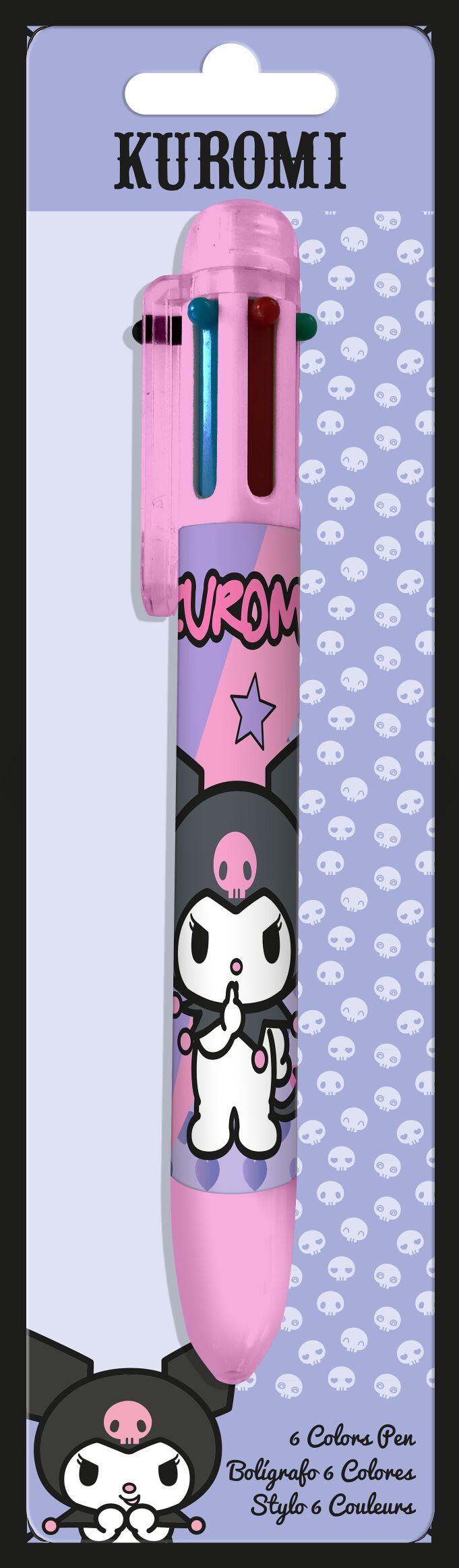 Długopis 6 kolorów Kuromi KU00016
