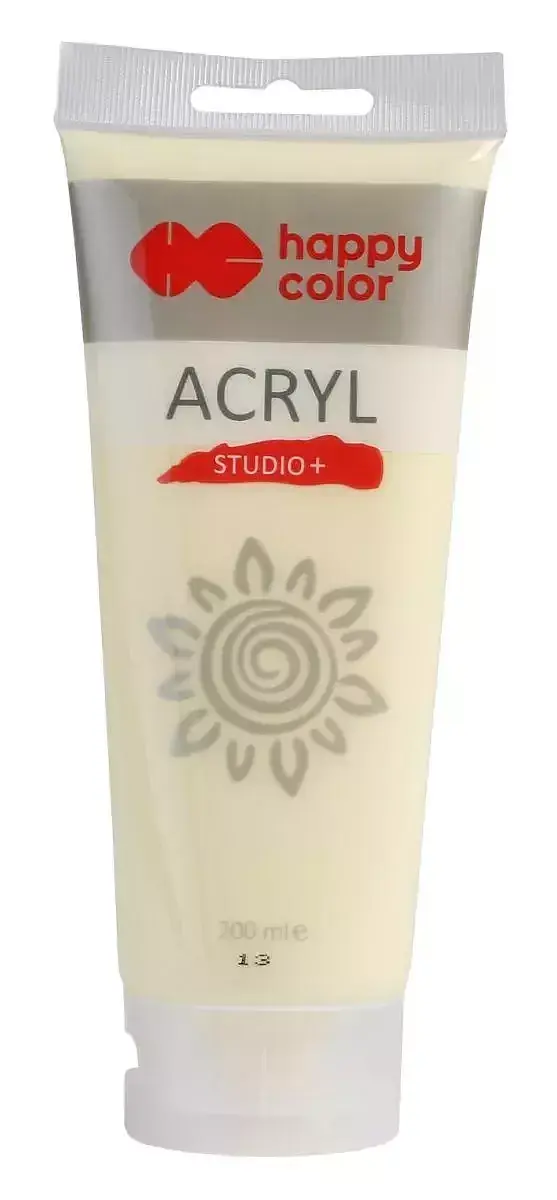 Farba akrylowa studio 200 ml żółty neapolitański happy color
