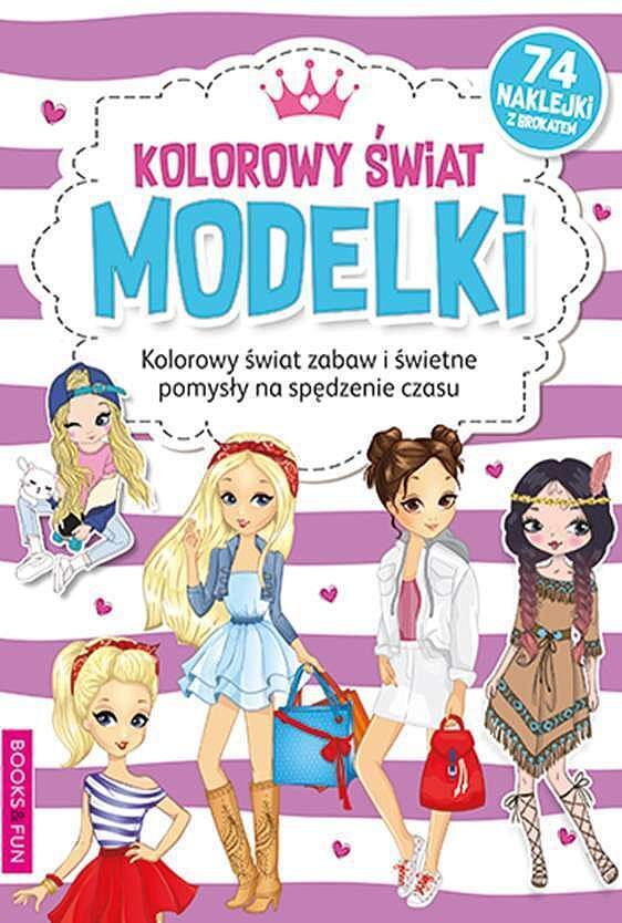 Kolorowanka kolorowy świat modelki