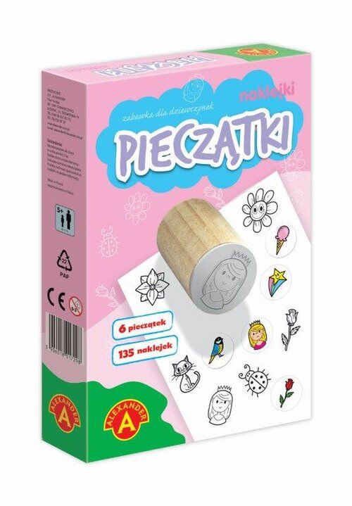 Małe pieczatki i naklejki dla dziewczynek
