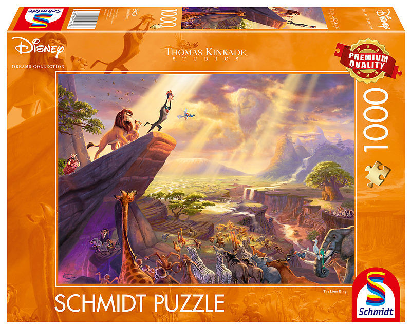 Puzzle 1000 pq król lew disney t. Kinkade 109415