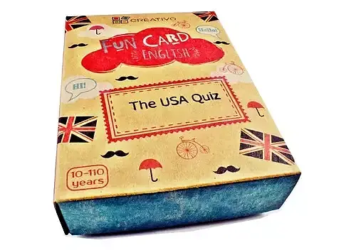 Fun Card English The USA Quiz