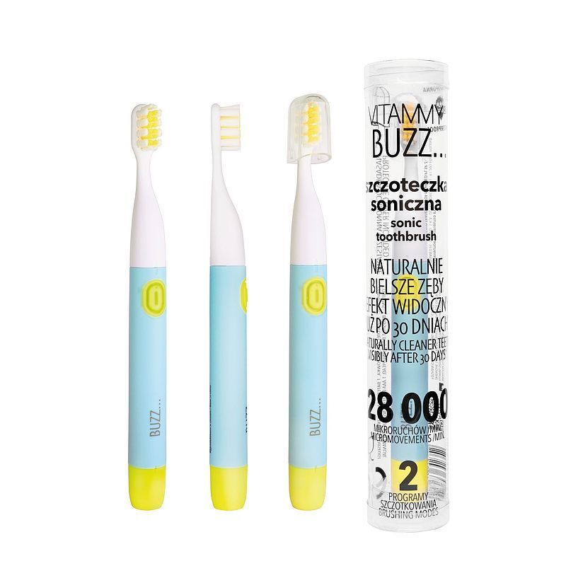Szczoteczka soniczna vitammy buzz miętowo żółta