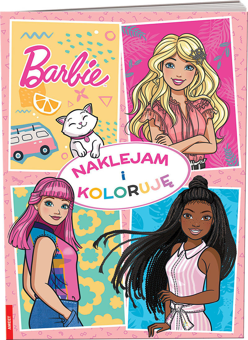 Barbie naklejam i koloruję nak-1103