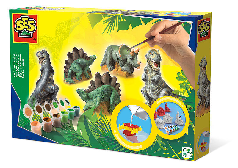 Odlewy gipsowe 3d dinozaury