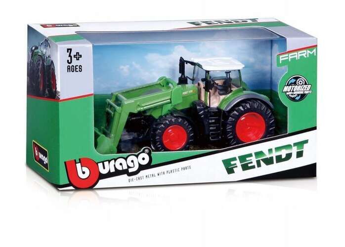 Bburago Model Traktor Fendt 1050 Vario z ładowarką 31636