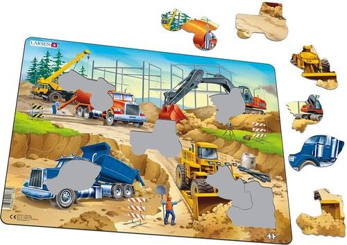 Układanka Puzzle budowlane rozmiar M 30 elementów