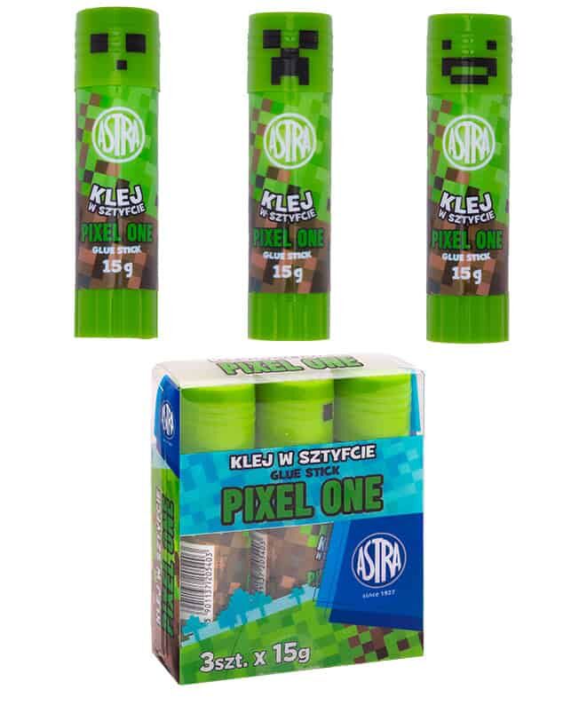 Klej w sztyfcie Pixel One Astra PVP 15g  3 sztuki