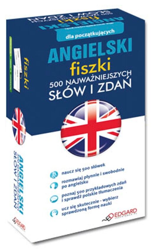 Angielski - Fiszki 500 najważniejszych słów i zdań