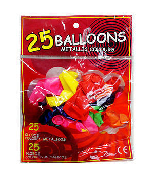 Balony metalic 25 szt.