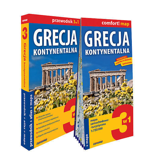 Grecja Kontynentalna - Zestaw Przewodnikowy 3 w 1 2023