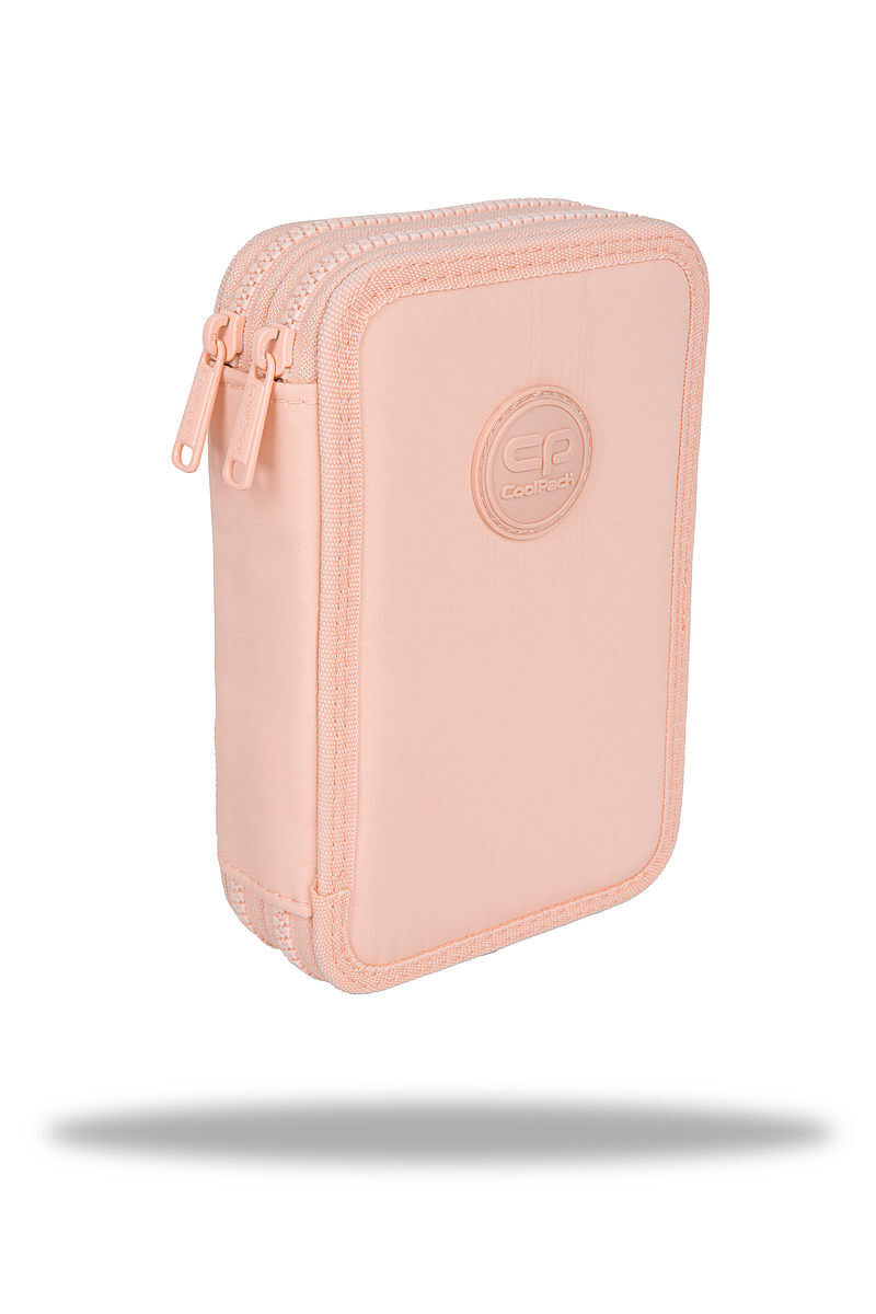 Piórnik 2-komorowy z wyposażeniem coolpack jumper 2 pastel powde łososiowy