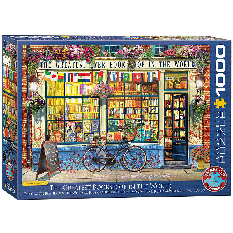 Puzzle 1000 księgarnia i rower 6000-5351