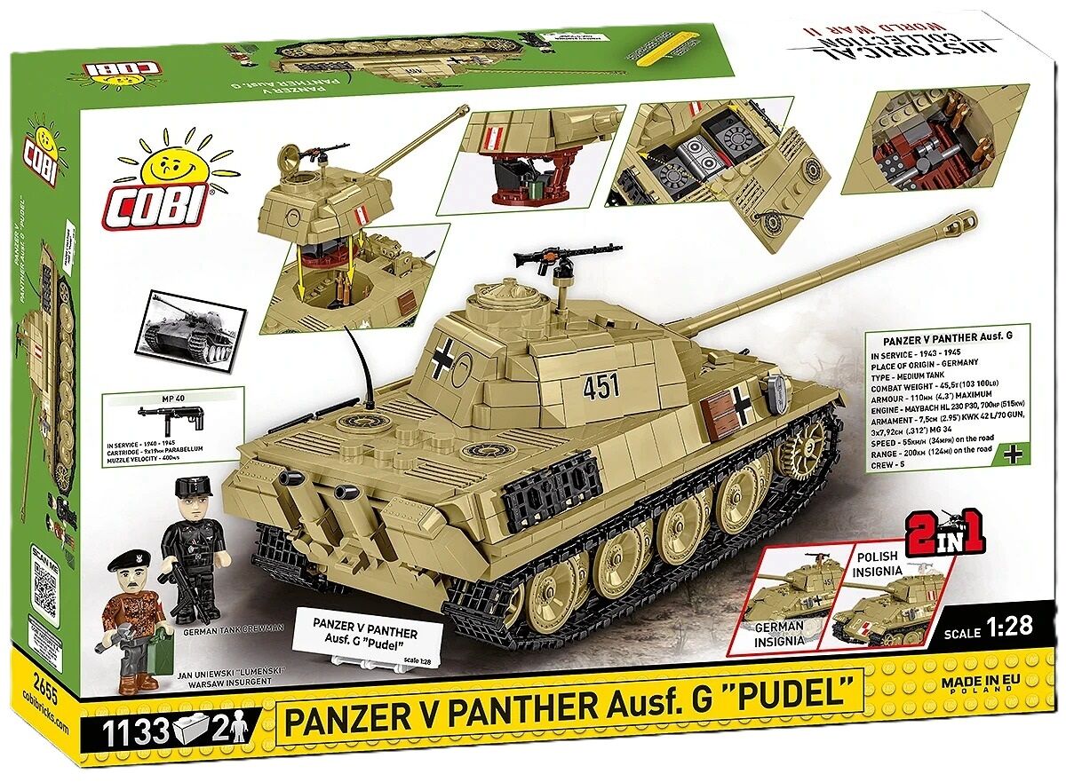 COBI Klocki Panzer V Panther Ausf.G "Pudel"