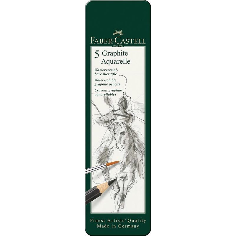 Ołówki faber-castell graphite aquarelle 5 sztuk