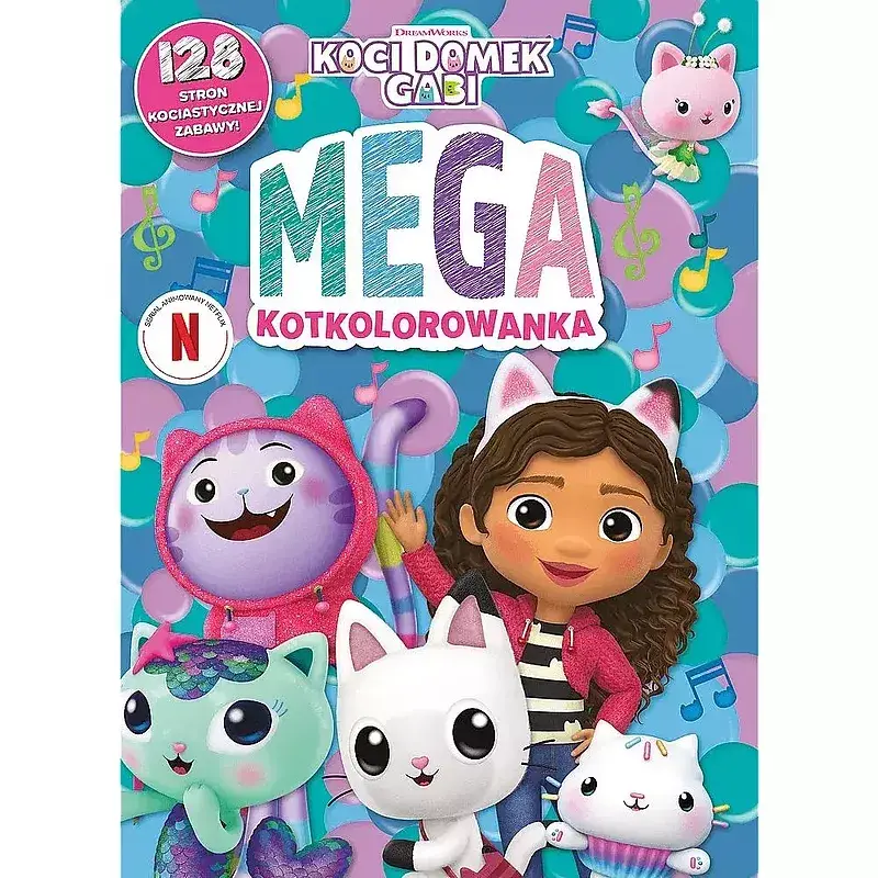 Mega kotkolorowanka. Koci domek gabi