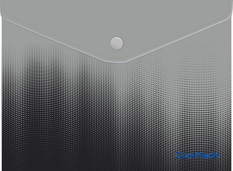 Koperta na dokumenty na zatrzask a4 coolpack gradient grey