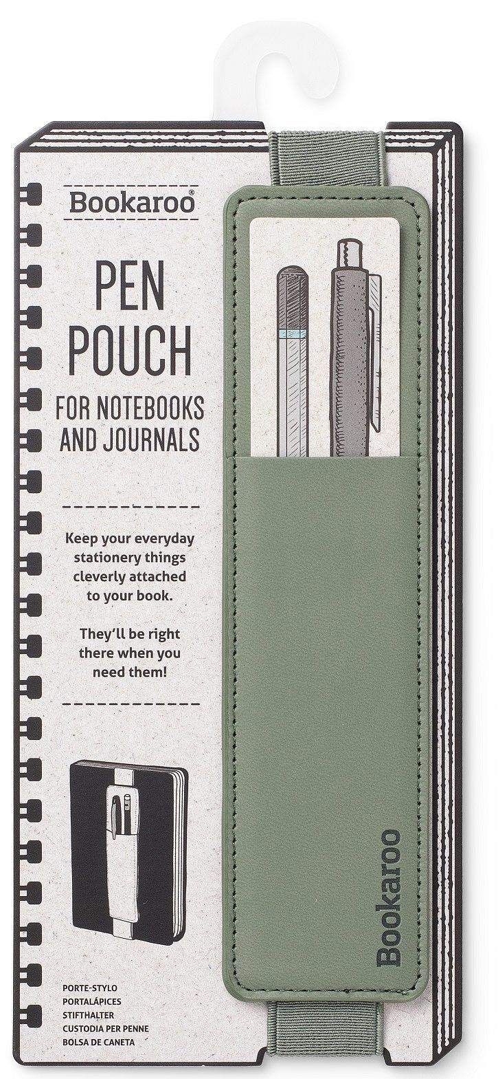 Uchwyt na długopis zielony if bookaroo pen pouch