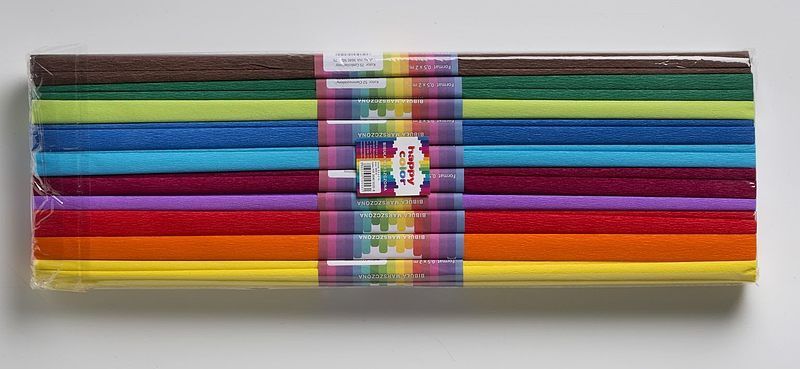 Bibuła marszczona happy color 50x200cm mix b