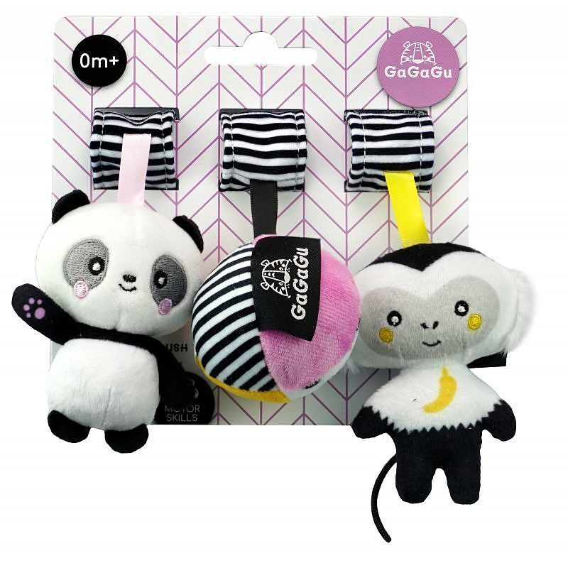 Pluszowe zawieszki panda małpka piłka ggg9785