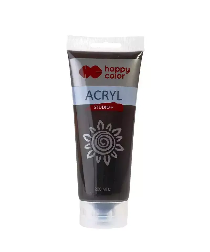 Farba akrylowa studio 200 ml umbra palona happy color