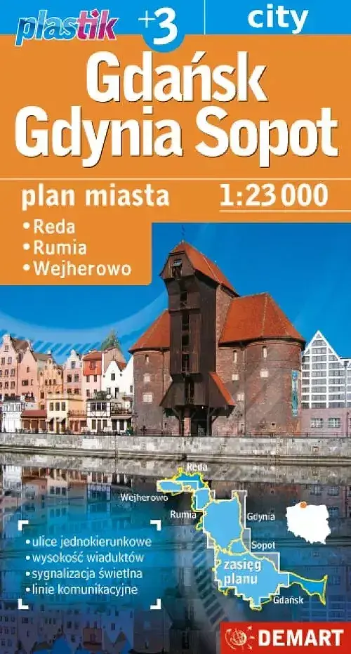Gdańsk gdynia sopot + 3. Plan miasta 1:23 000