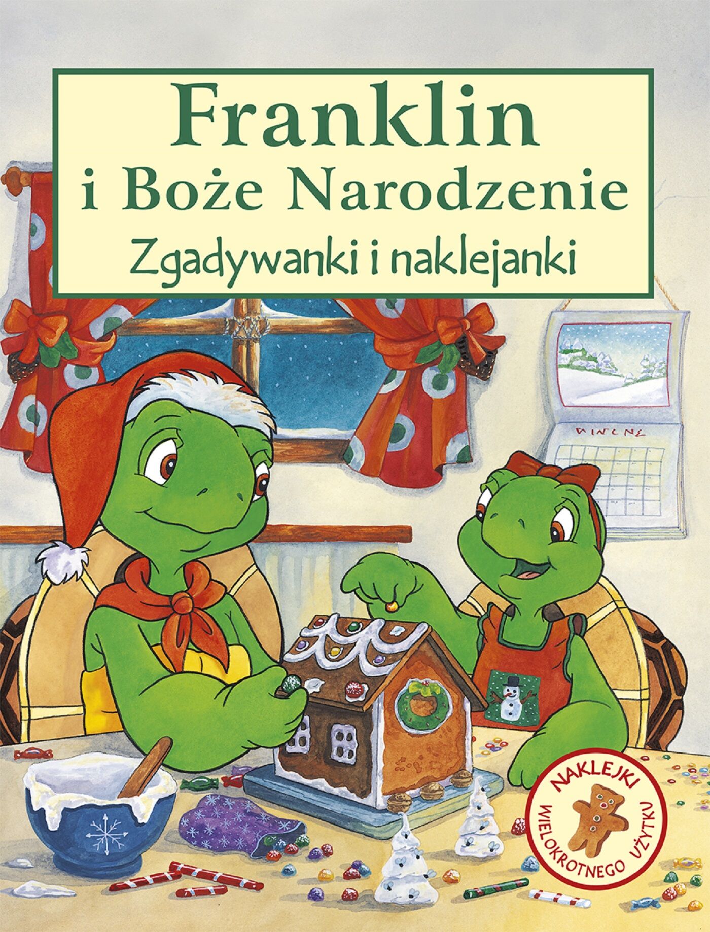 Franklin i Boże Narodzenie. Zgadywanki i naklejanki