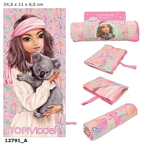 Ręcznik z mikrofibry top model wild friends 140x75cm 12791a