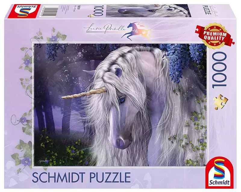Puzzle 1000 pq laurie prindle fioletowy jednorożec 112318