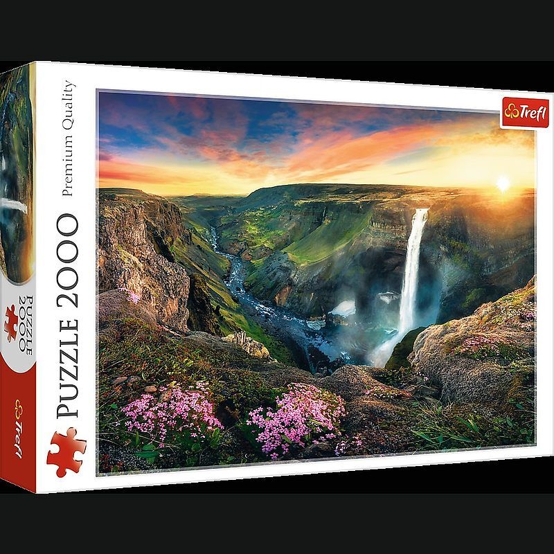 Puzzle 2000 wodospad haifoss islandia 27091