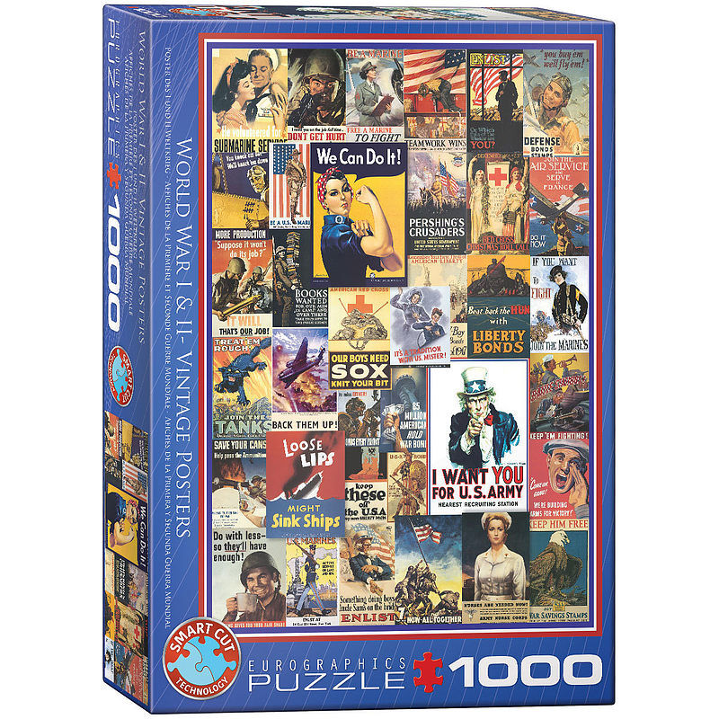 Puzzle 1000 wwi&wwii vintage posters 6000-0937