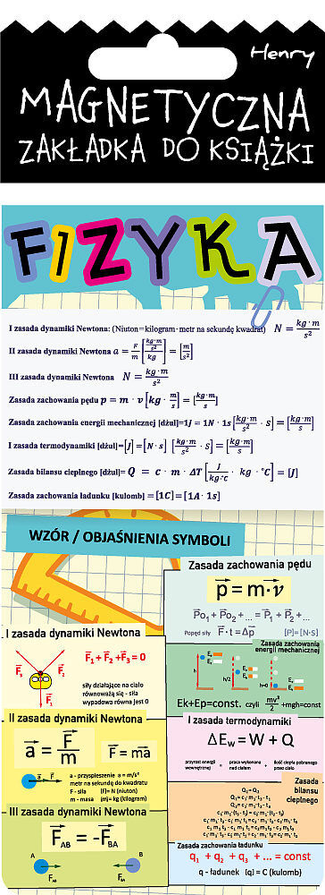 Zakładka magnetyczna edukacyjna fizyka