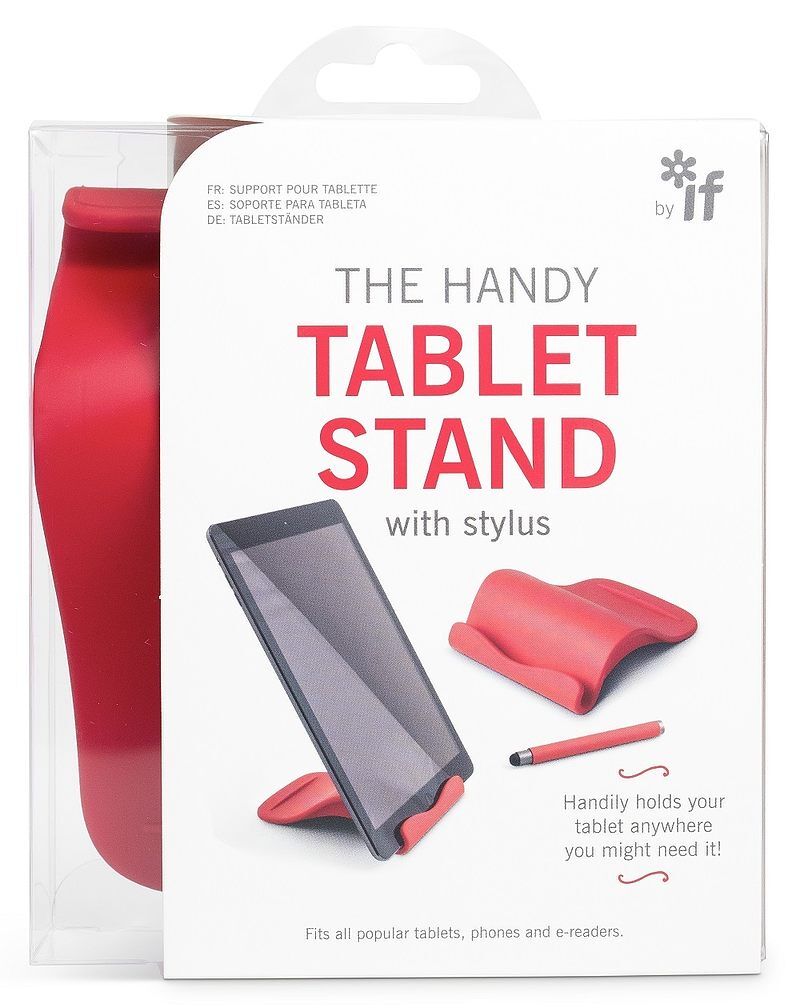 Handy tablet stand - podstawka pod tablet z rysikiem - czerwona