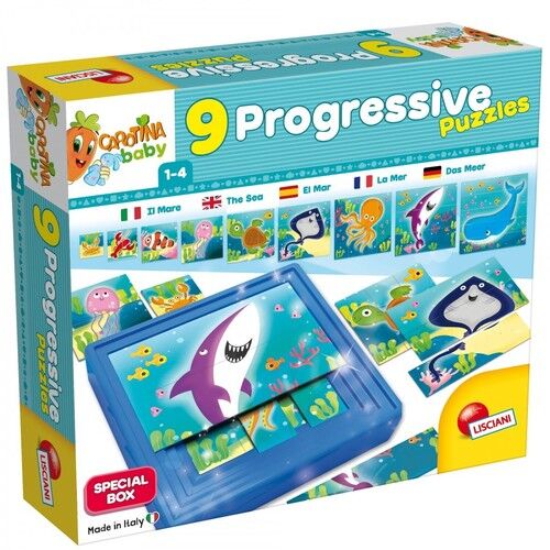 Puzzle progresywne Carotina Baby Ocean 9 puzzli