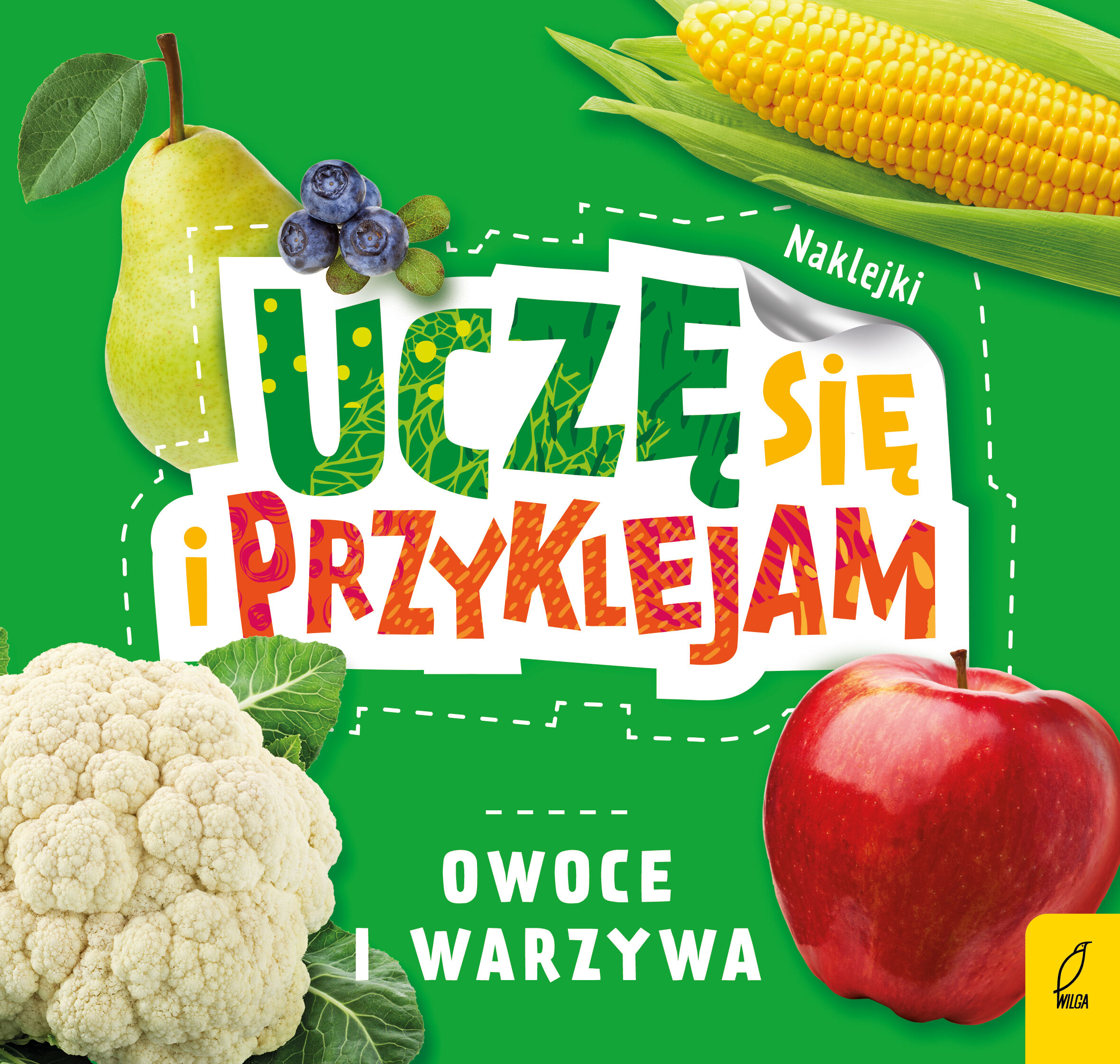 Owoce i warzywa uczę się i przyklejam