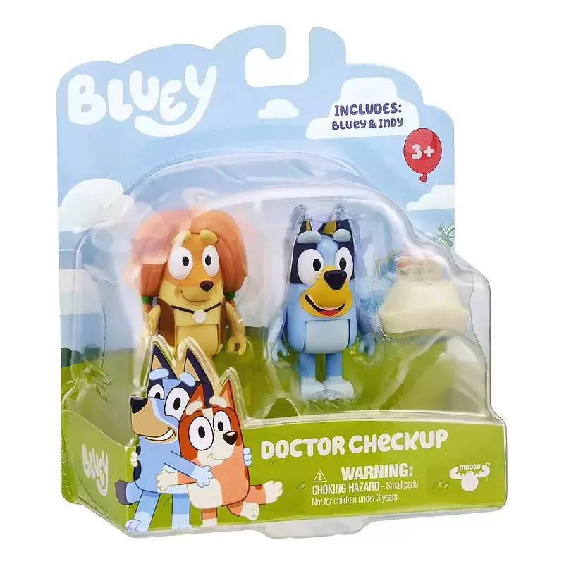 Figurki zestaw 2pak wizyta u lekarza bluey blu13046