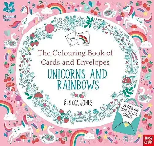 National Trust: The Colouring Book of Cards and Envelopes - Unicorns and Rainbows