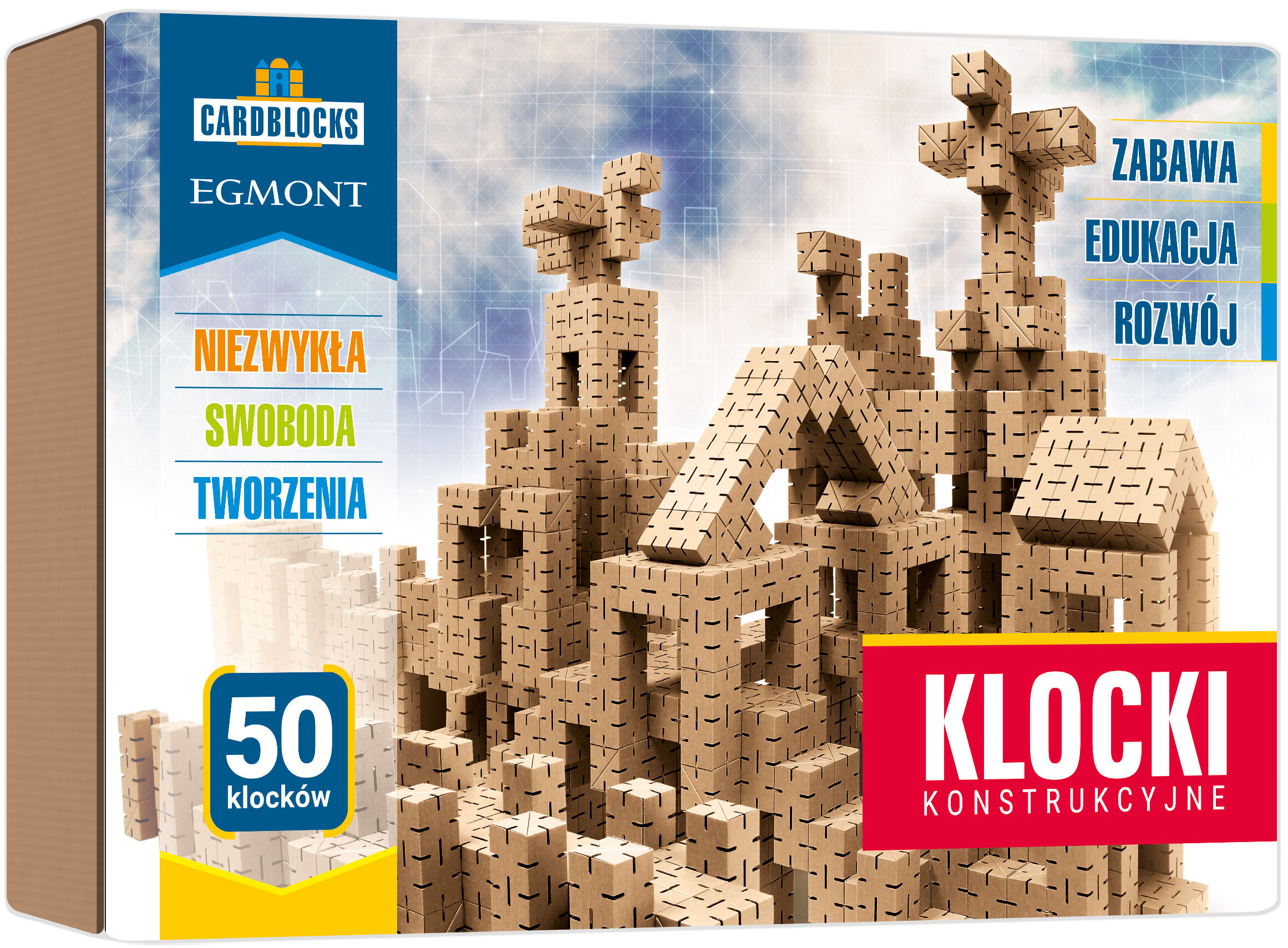 Kartonowe Klocki Konstrukcyjne zestaw podstawowy