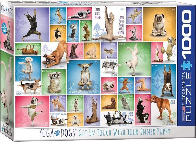 Puzzle 1000 joga psy 6000-0954