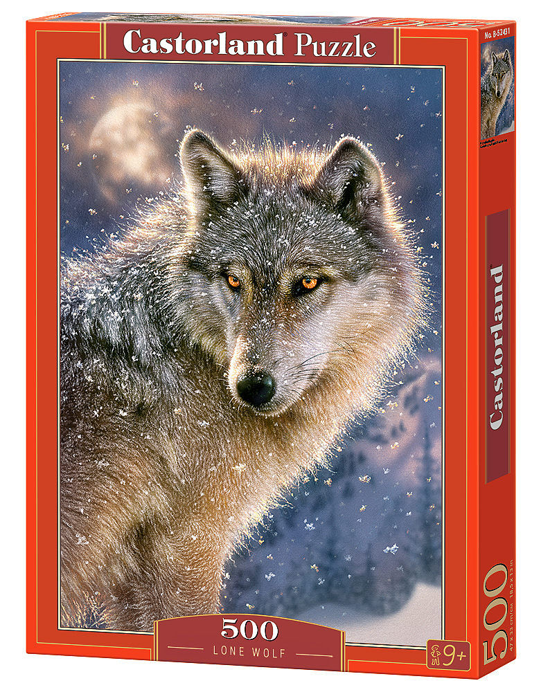 Puzzle 500 samotny wilk b-52431