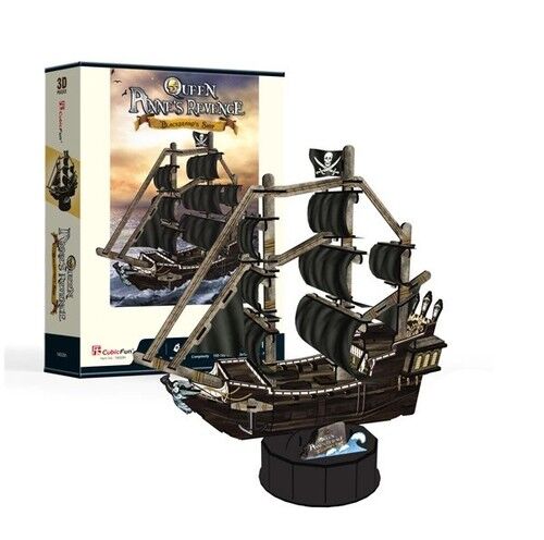 Puzzle 3D Okręt Piracki Zemsta Królowej Anny 155