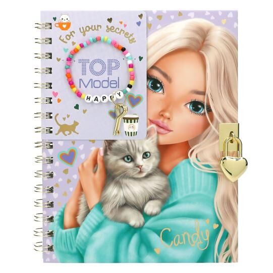 Pamiętnik z bransoletką i kluczykiem Top Model 14292A