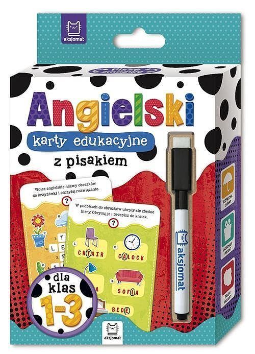Język angielski klasy 1-3 – karty edukacyjne z pisakiem dla klas 1-3