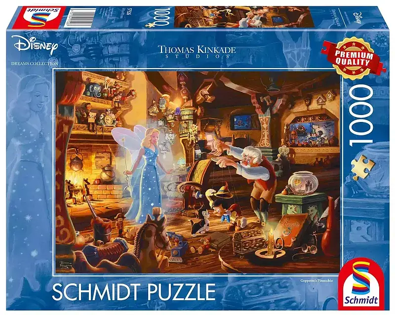 Puzzle 1000 pq t. Kinkade pinokio disney 112330
