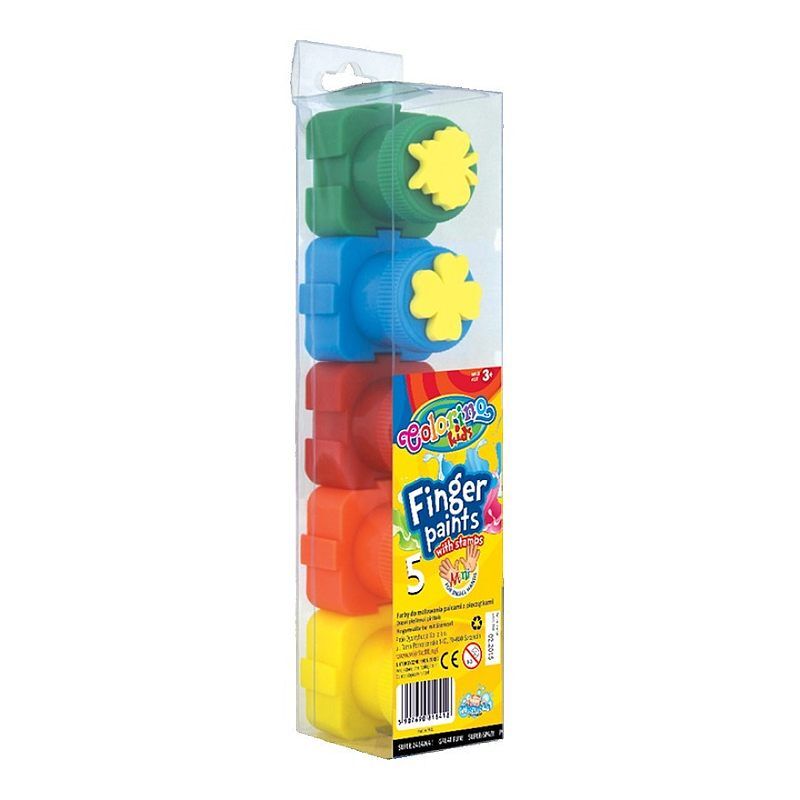 Farby colorino kids do malowania palcami 5 kolorów
