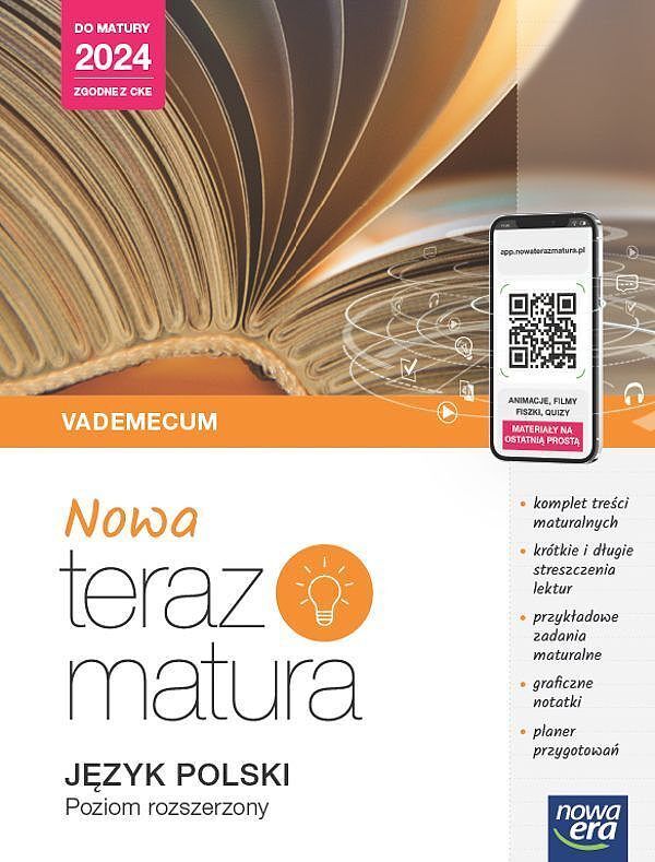 Teraz matura 2023 język polski vademecum zakres rozszerzony 2023/24
